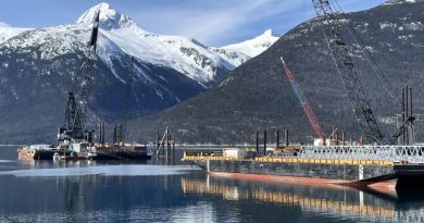 Un quai en Alaska.