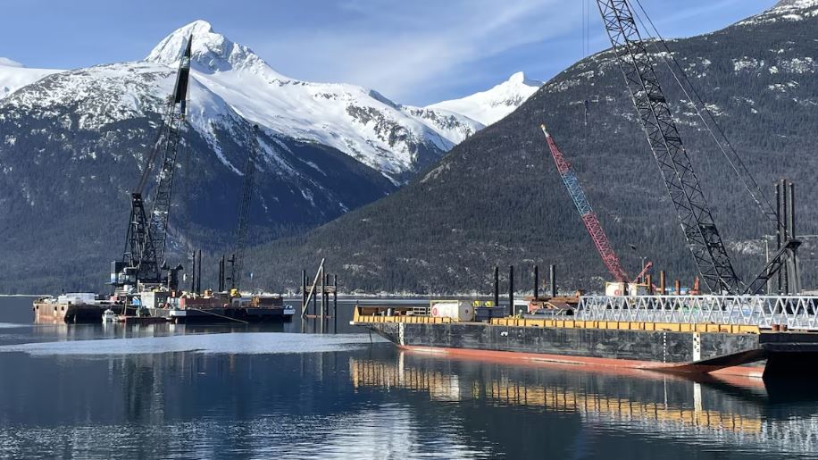 Un quai en Alaska.