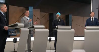 Les quatre chefs lors du débat.