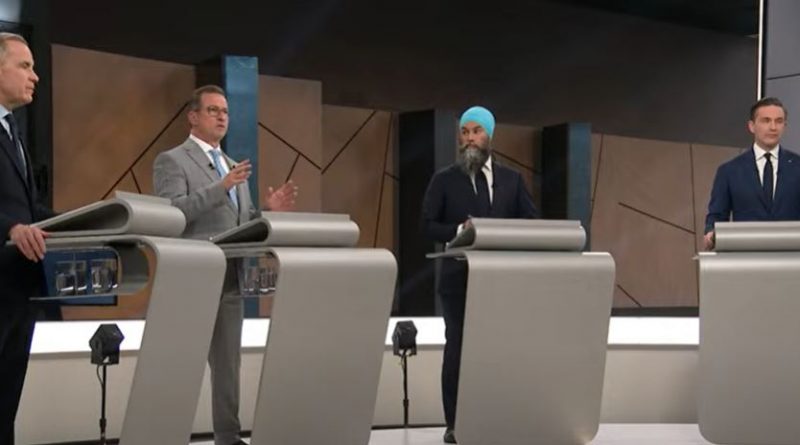 Les quatre chefs lors du débat.
