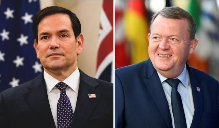 Marco Rubio et Lars Løkke Rasmussen.