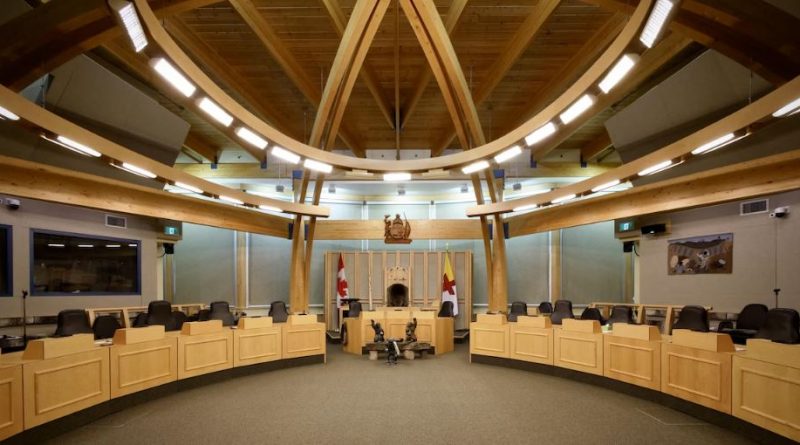 L'intérieur de la Chambre de l'Assemblée législative.