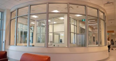 Le salon de l'unité de santé mentale de l'hôpital de Whitehorse, le 3 juin 2025.