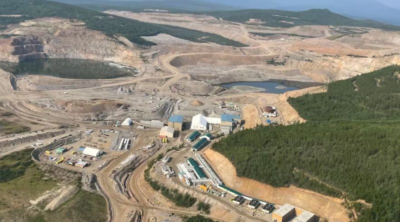Vue aérienne du site de la mine Minto, en juillet 2023.