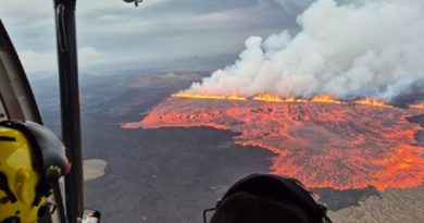 Éruption d'un volcan en Islande
