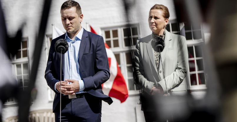 Mette Frederiksen et Jens-Frederik Nielsen.