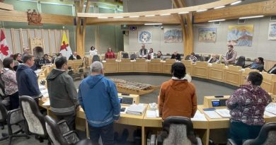 Les députés du Nunavut à l'Assemblée législative.
