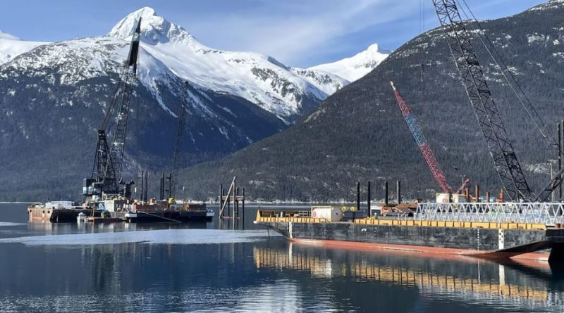 Un quai en Alaska.