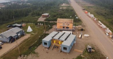 Des logements en construction.