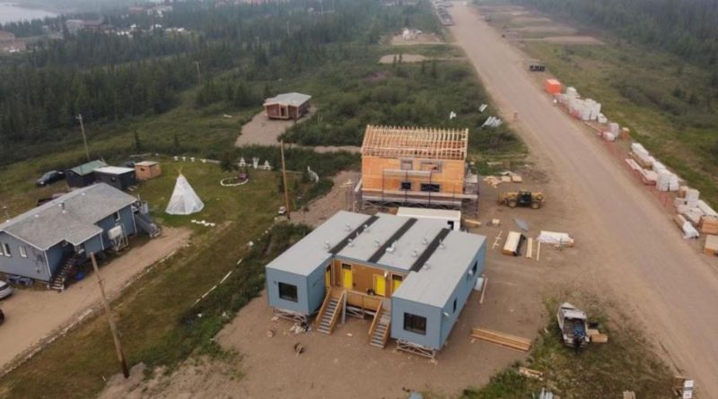 Des logements en construction.