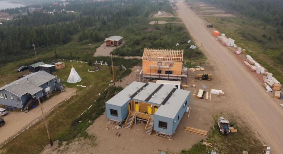 Des logements en construction.