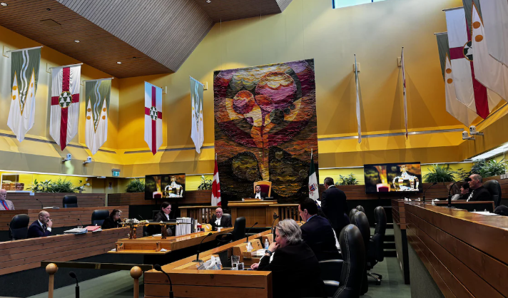 La chambre législative du Yukon, le 6 mars 2025.