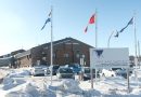 L'hôpital de Kuujjuaq, en hiver.
