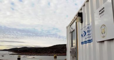 La station de traitement des eaux de Kugaaruk.