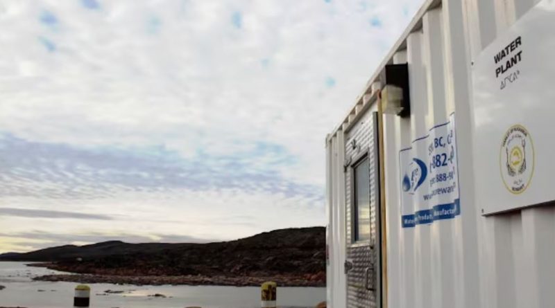 La station de traitement des eaux de Kugaaruk.