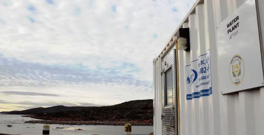 La station de traitement des eaux de Kugaaruk. 