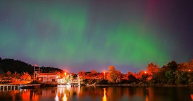 Des aurores boréales.