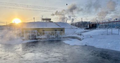 Le site d'énergie Yukon à Whitehorse.