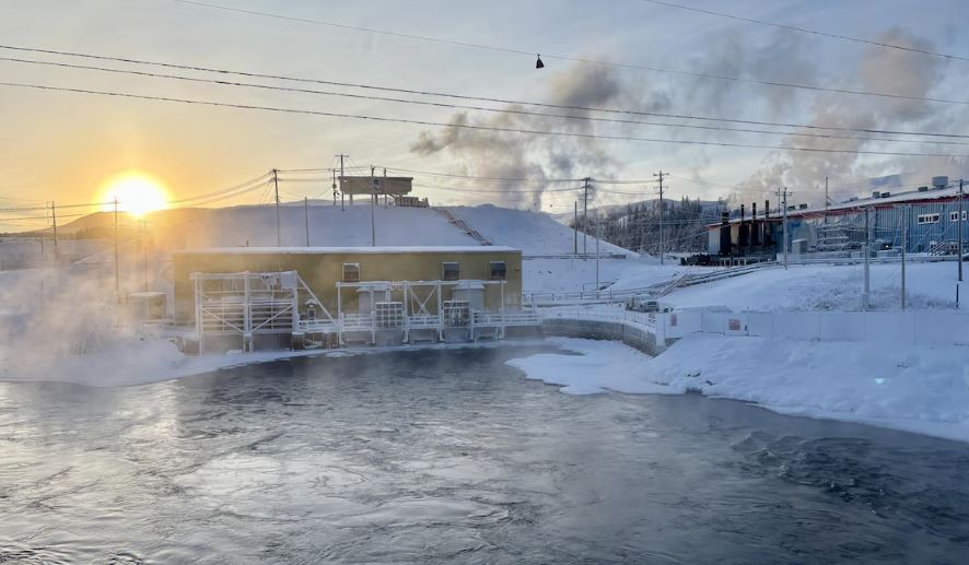 Le site d'énergie Yukon à Whitehorse.