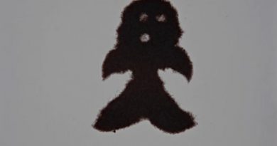 Une image d'un court métrage d'animation fait sur sable