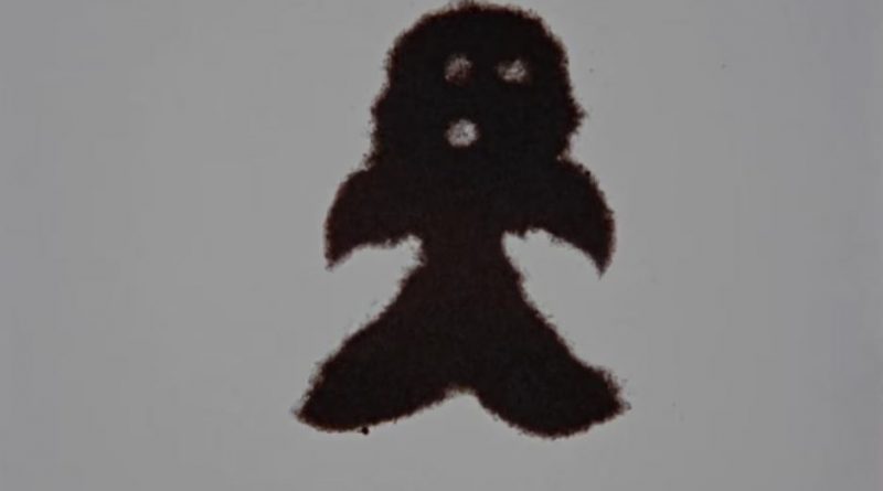 Une image d'un court métrage d'animation fait sur sable