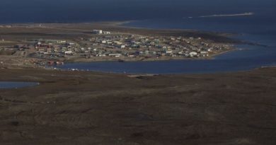 Vue aérienne de Gjoa Haven en 2017.