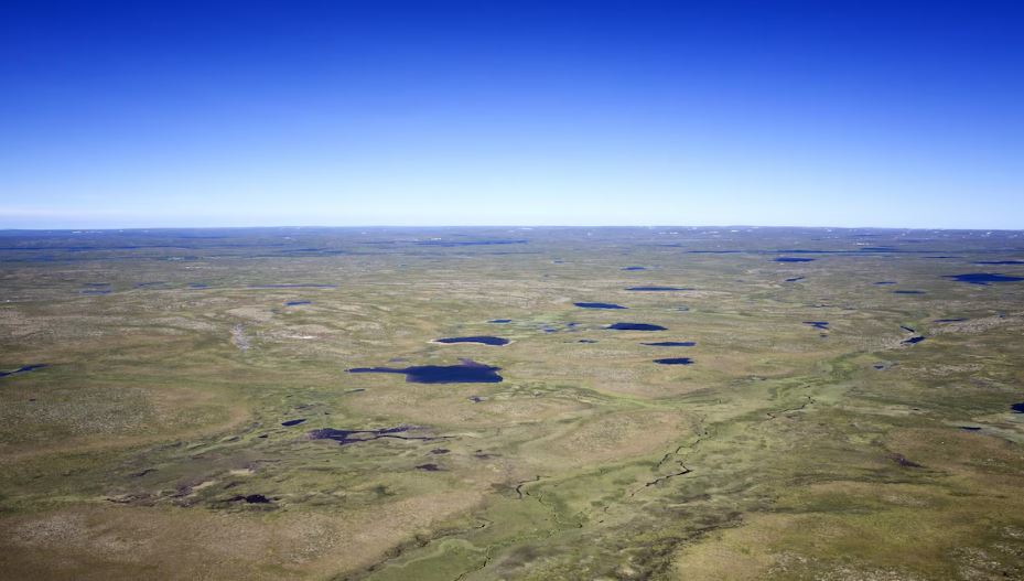 Le pergélisol en Alaska.
