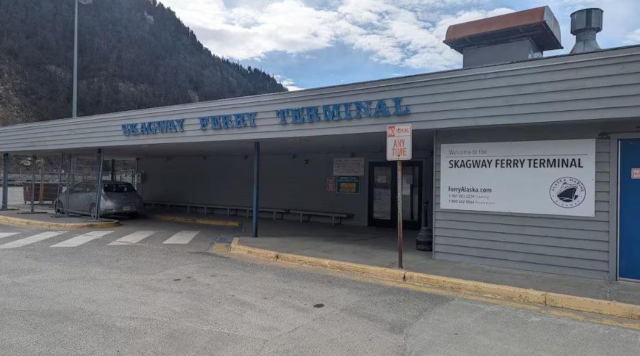 Une image de la gare du traversier de Skagway, prise le 27 avril 2024.