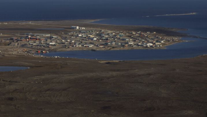 Vue aérienne de Gjoa Haven en 2017. 