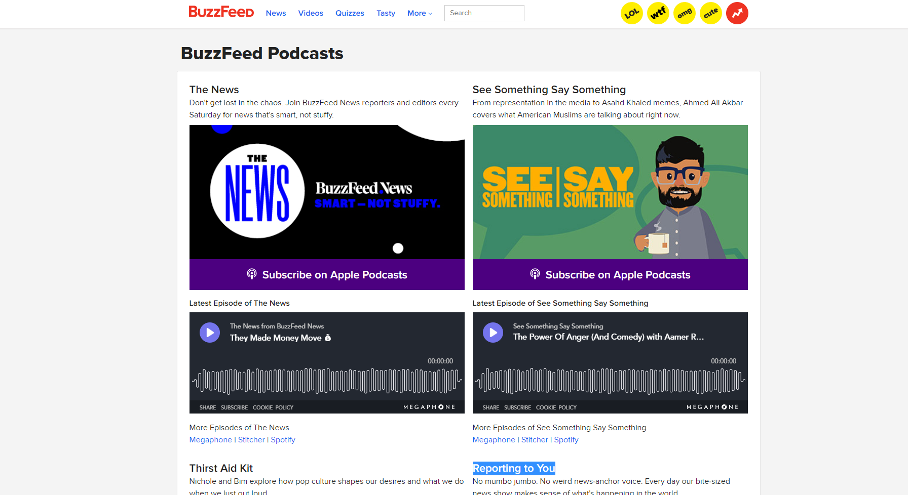Buzzfeed 实验了多种播客服务(Buzzfeed)