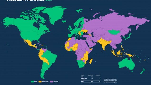 国际组织 自由之家 公布最新世界各国自由度指数 Rci 中文